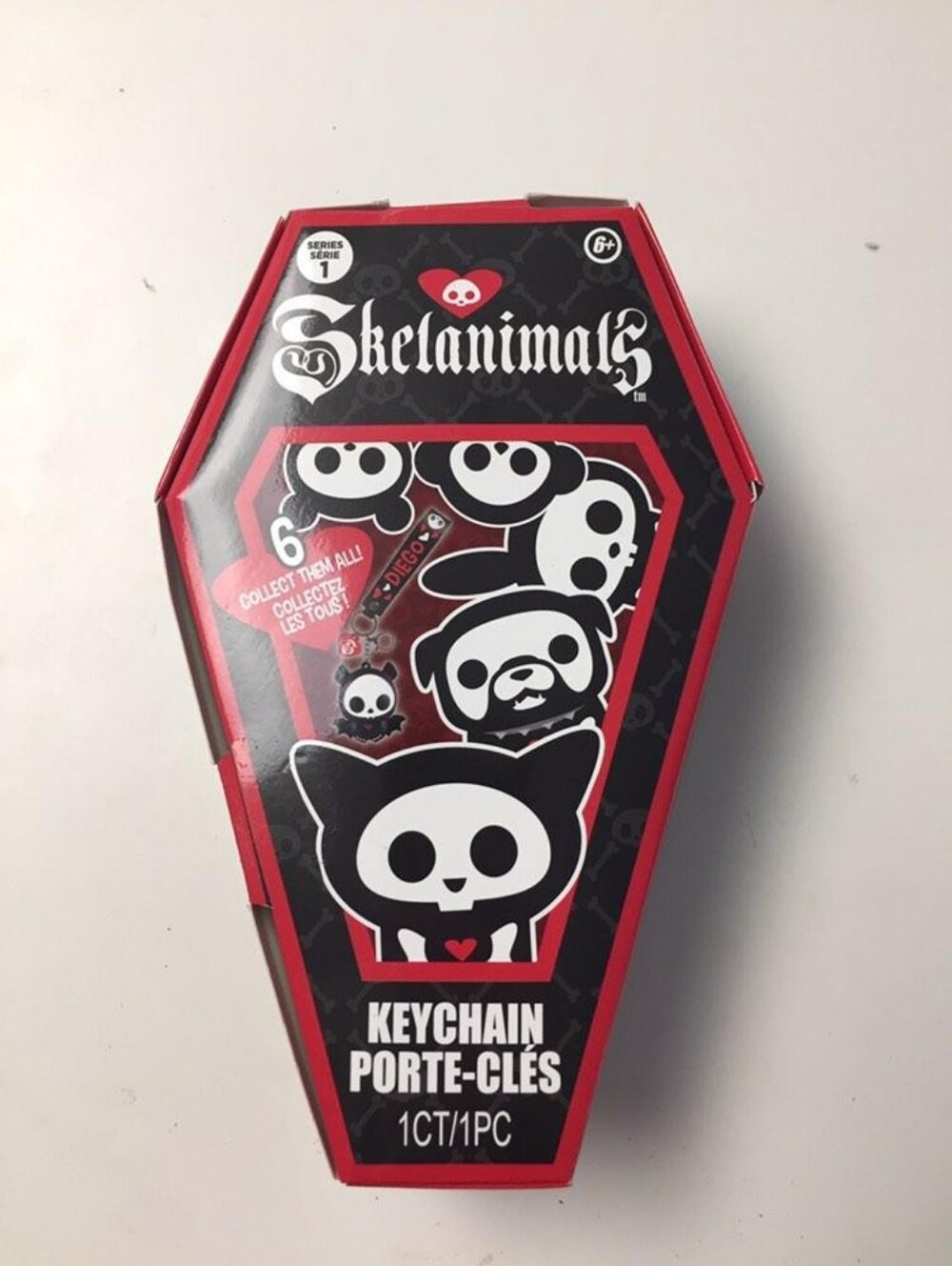 Skelanimals Blindbox Keychain - Red & Black Maxx